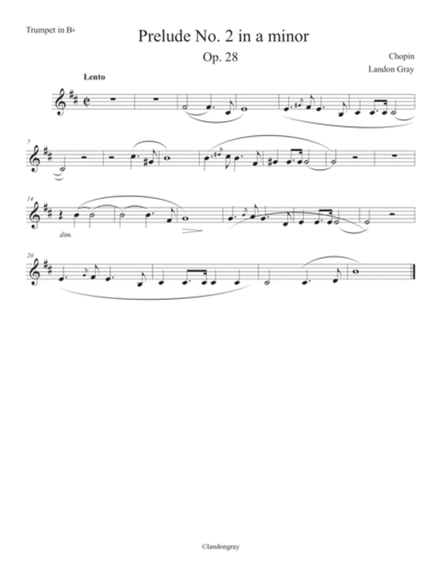Chopin Prelude No. 2 in a minor