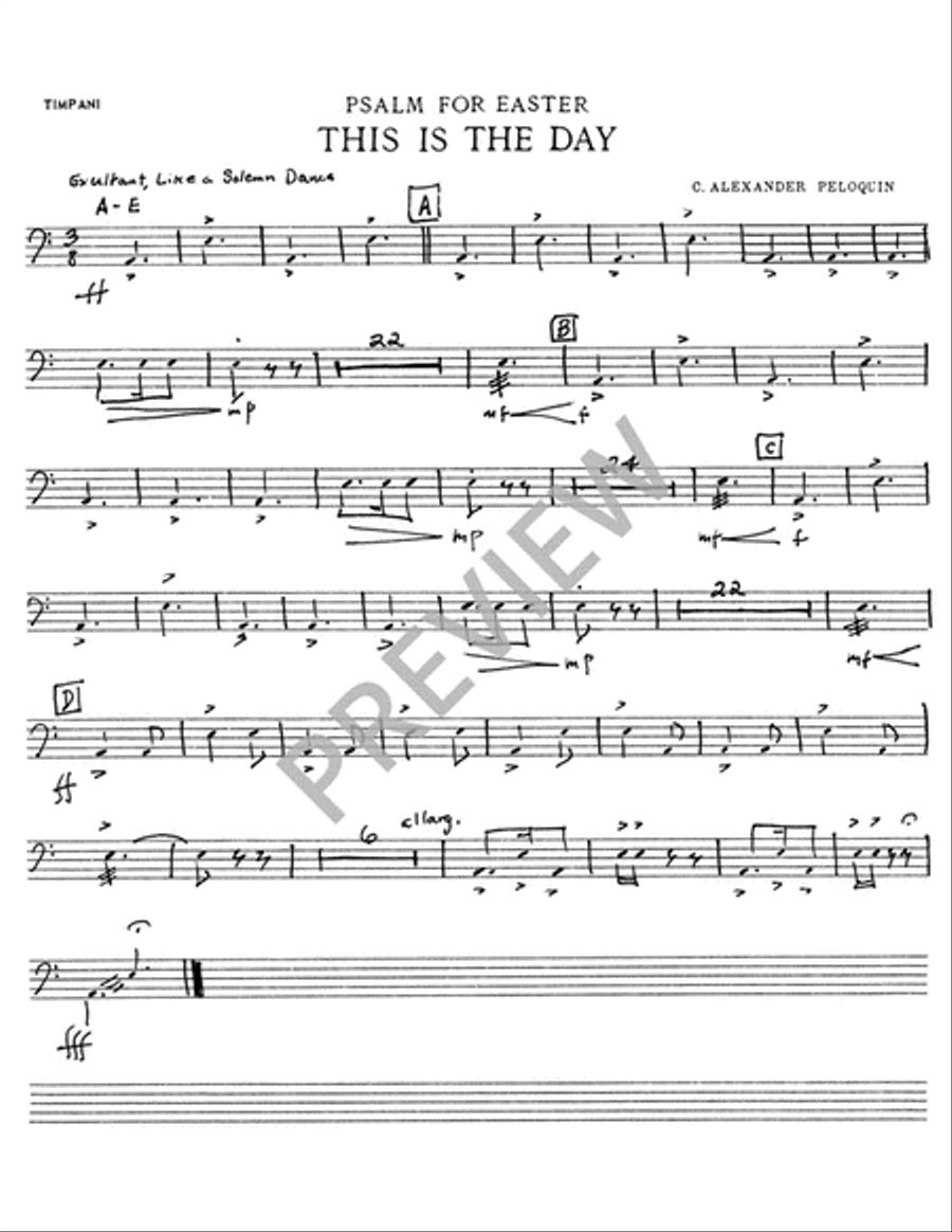 Psalm for Easter - Instrument edition Trombone scores gallery preview page 11