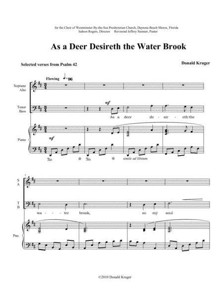 As a Deer Desireth the Water Brook image number null