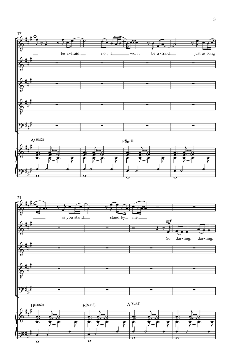 Stand By Me 4-Part scores gallery preview page 3