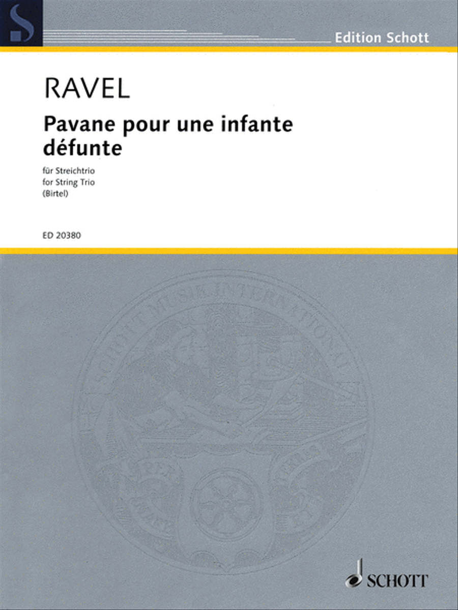 Pavane pour une infante défunte String Trio scores gallery preview page 1