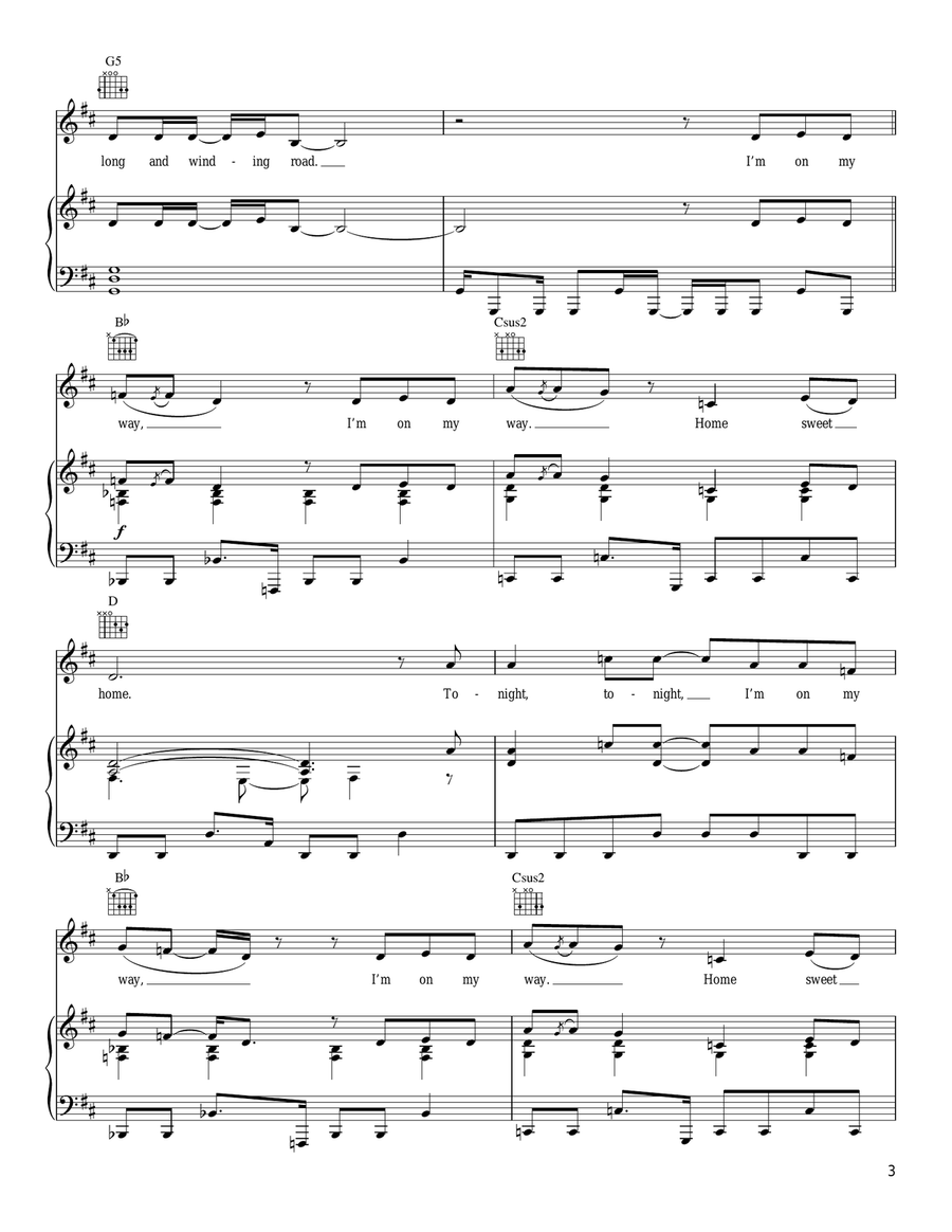 Home Sweet Home Acoustic Guitar scores gallery preview page 3