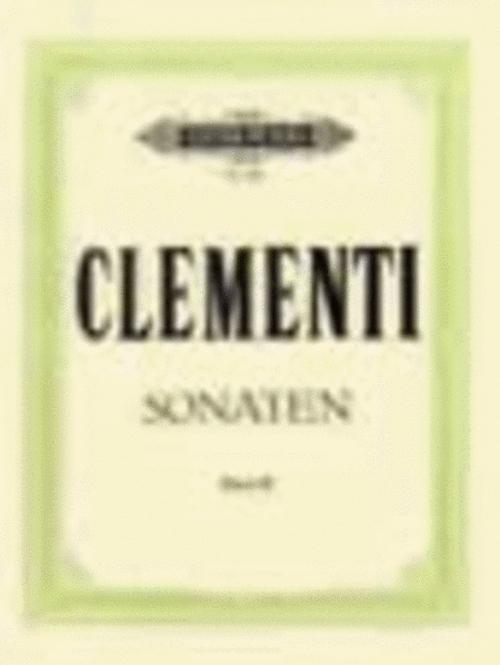 Muzio Clementi : Celebrated Piano Sonatas (24) Volume 3: Nos.13-18
