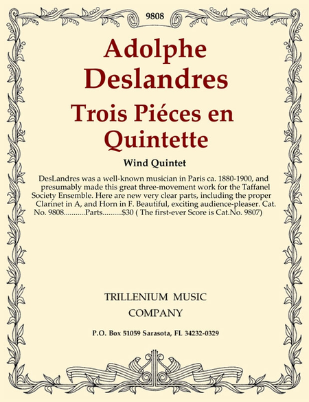 Trois Pieces en Quintette