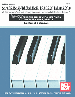 Book cover for Spanish/English Piano Method, Level 1