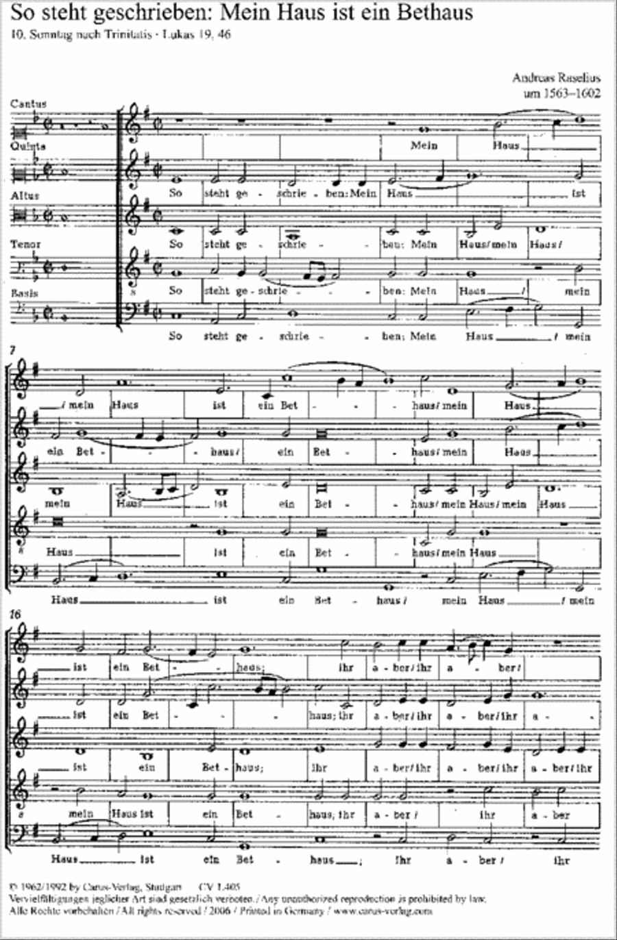 So steht geschrieben: Mein Haus ist ein Bethaus SSATB scores gallery preview page 1