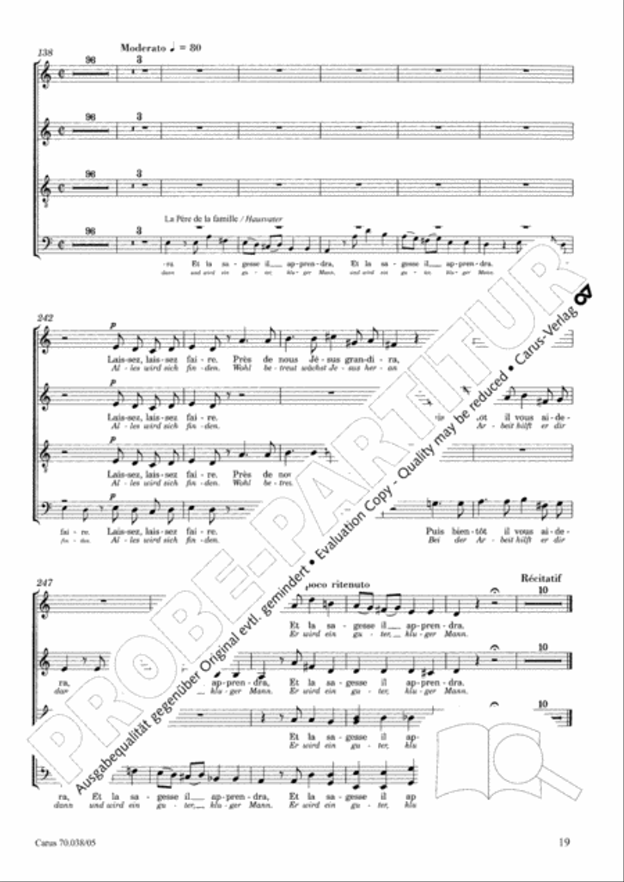 L'Enfance du Christ L'Enfance du Christ 4-Part scores gallery preview page 20