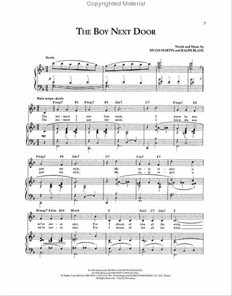 The Songs of Hugh Martin The Songs of Hugh Martin Piano, Vocal, Guitar scores gallery preview page 4