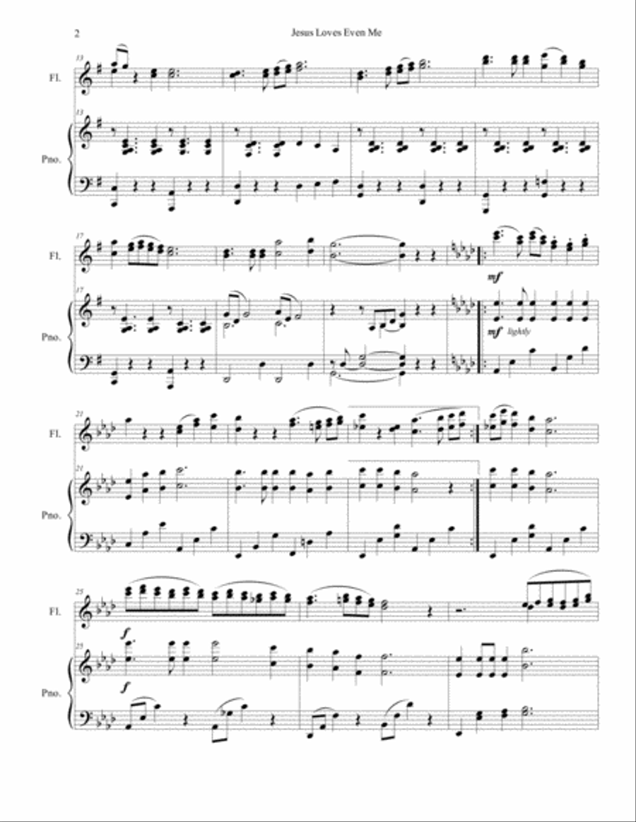 Jesus Loves Even Me Piano scores gallery preview page 2