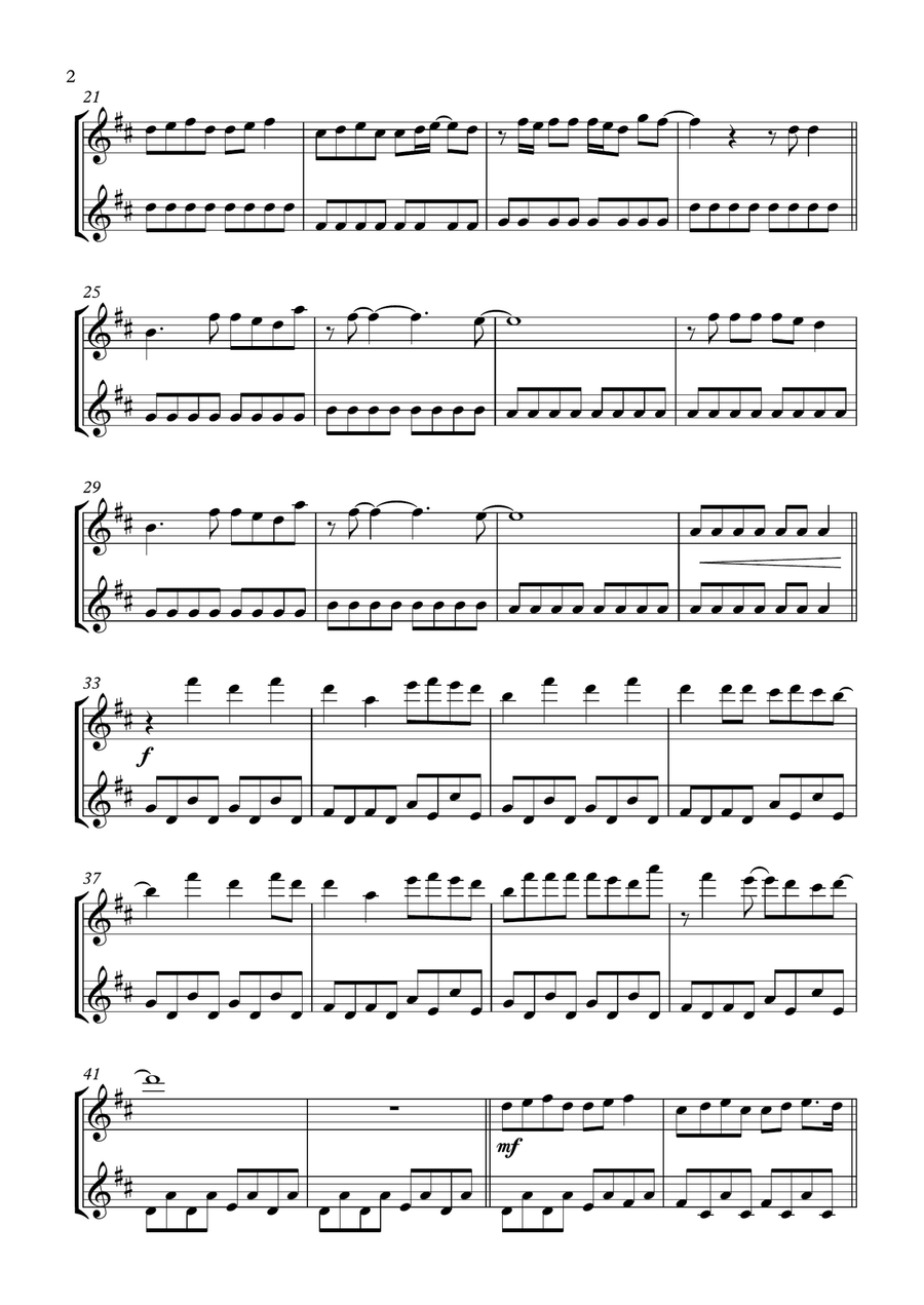Enchanted Flute Duet scores gallery preview page 3