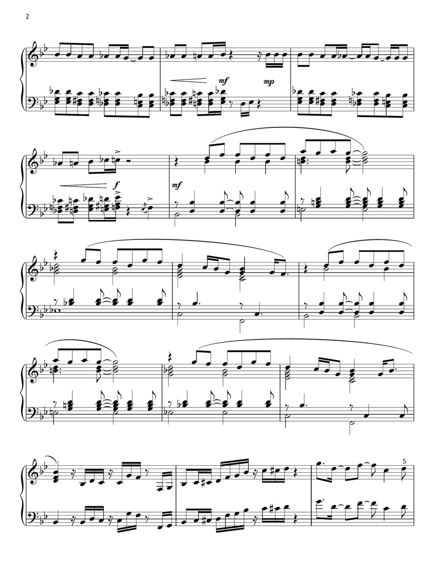 Sir Duke Piano Solo scores gallery preview page 2