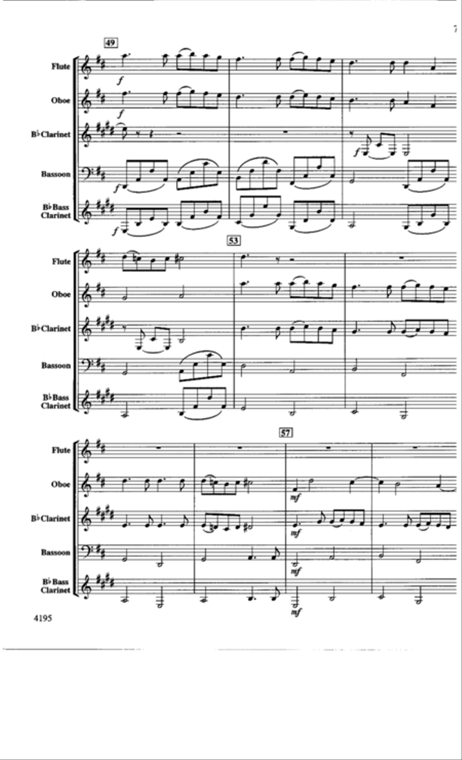 Canon in D Canon in D Woodwind Quartet scores gallery preview page 7