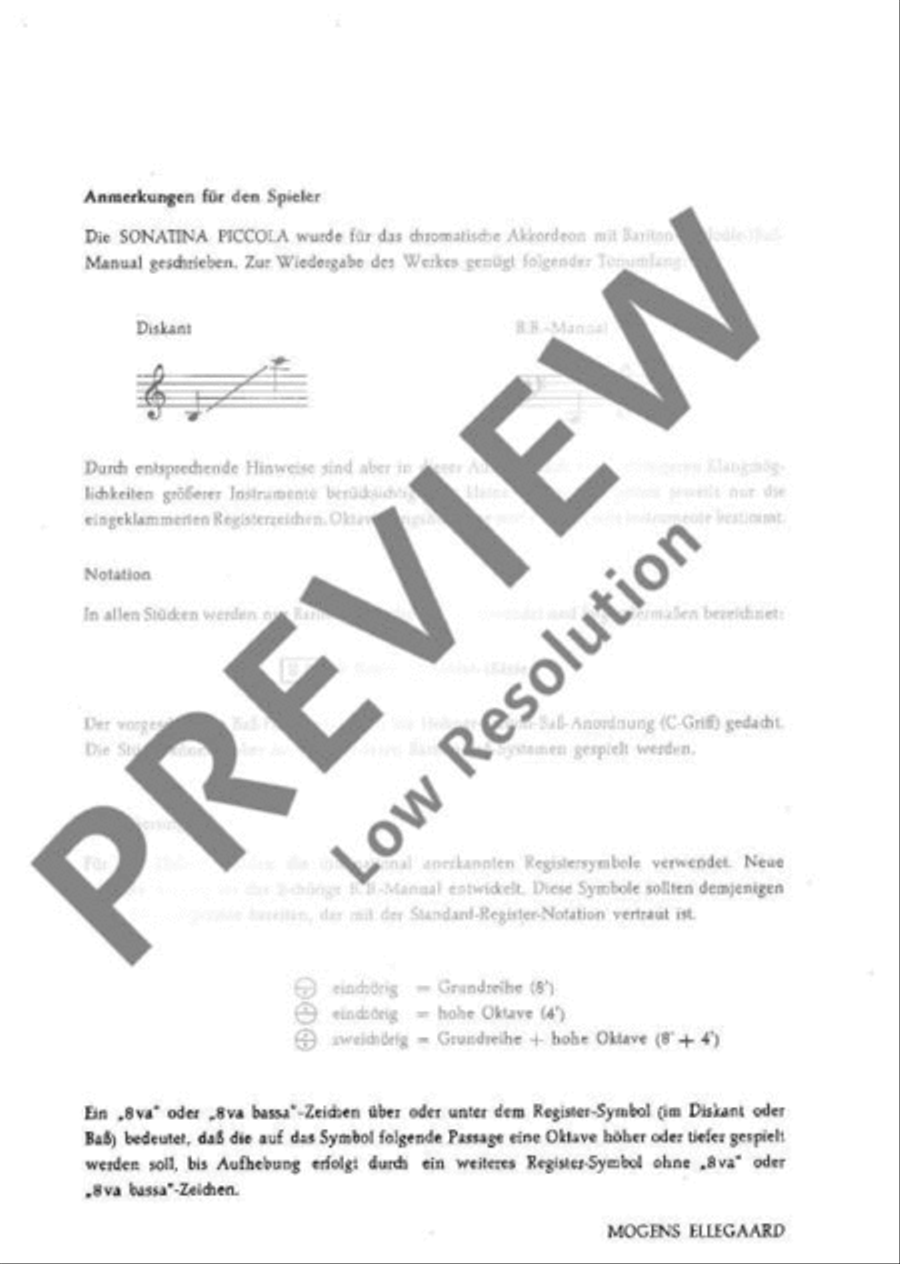 Sonatina Piccola Accordion scores gallery preview page 4