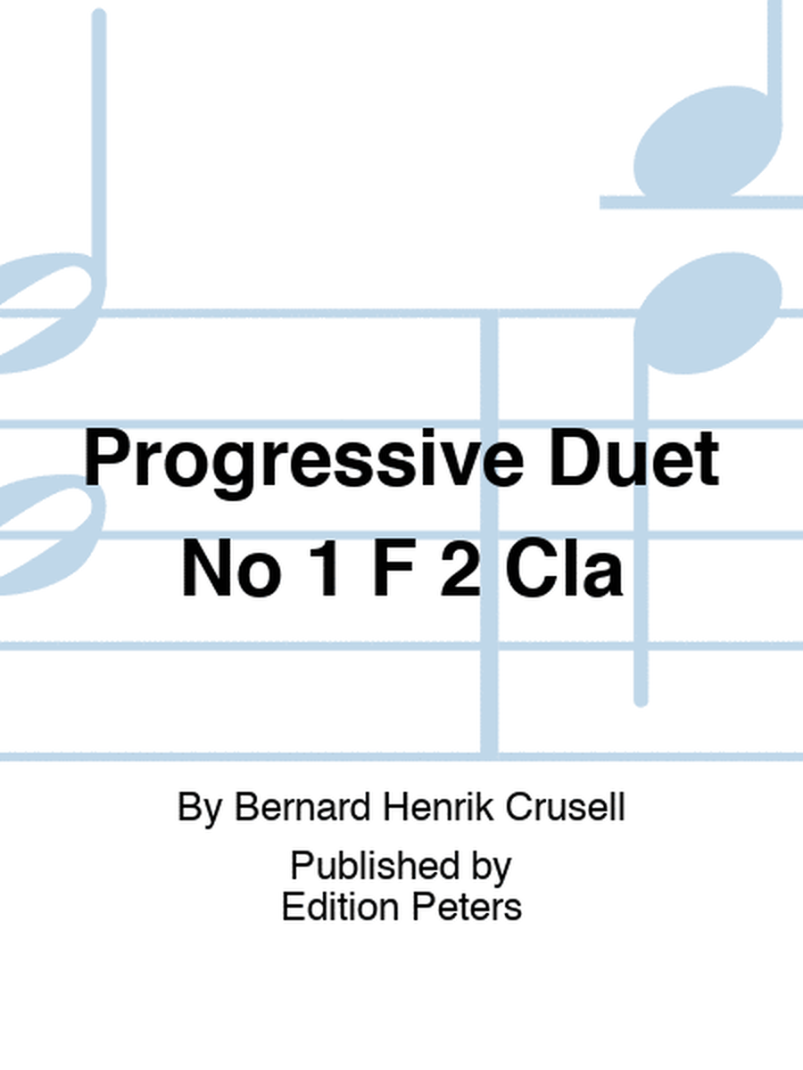 Progressive Duet No 1 F 2 Cla