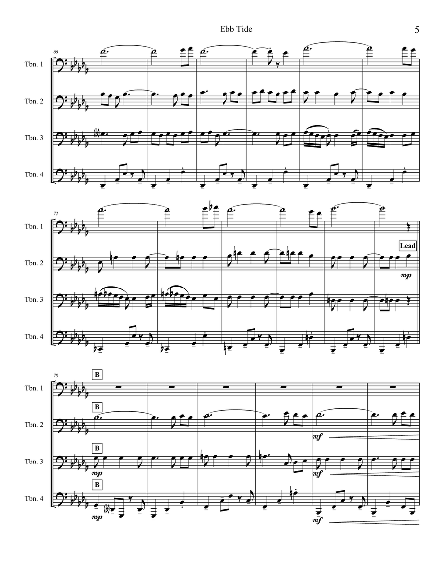 Ebb Tide Brass Quartet scores gallery preview page 5