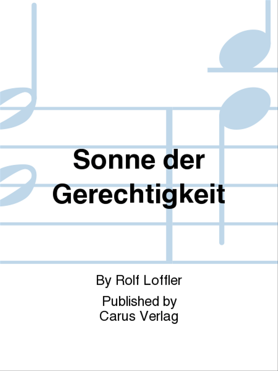 Sonne der Gerechtigkeit Sonne der Gerechtigkeit 4-Part scores gallery preview page 1