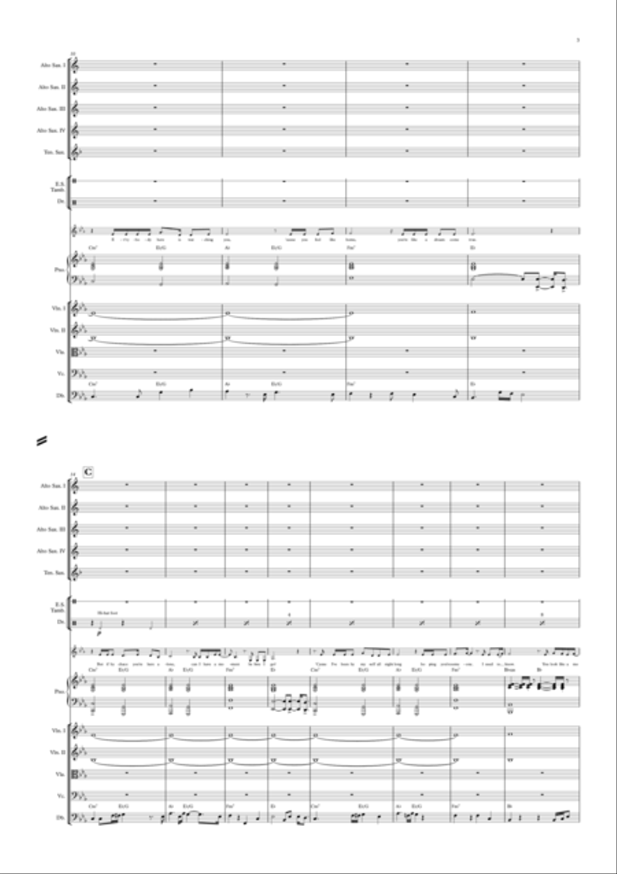 When We Were Young Jazz Ensemble scores gallery preview page 3