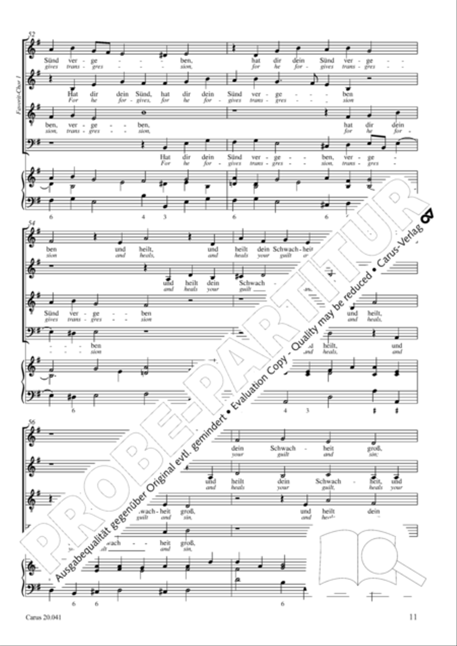 My soul, now bless thy Maker (Nun lob, mein Seel, den Herren) 4-Part scores gallery preview page 12