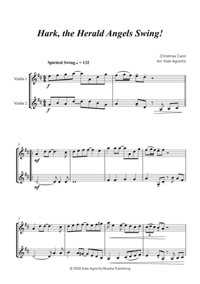 Hark the Herald Angels Swing! - Violin Duet image number null