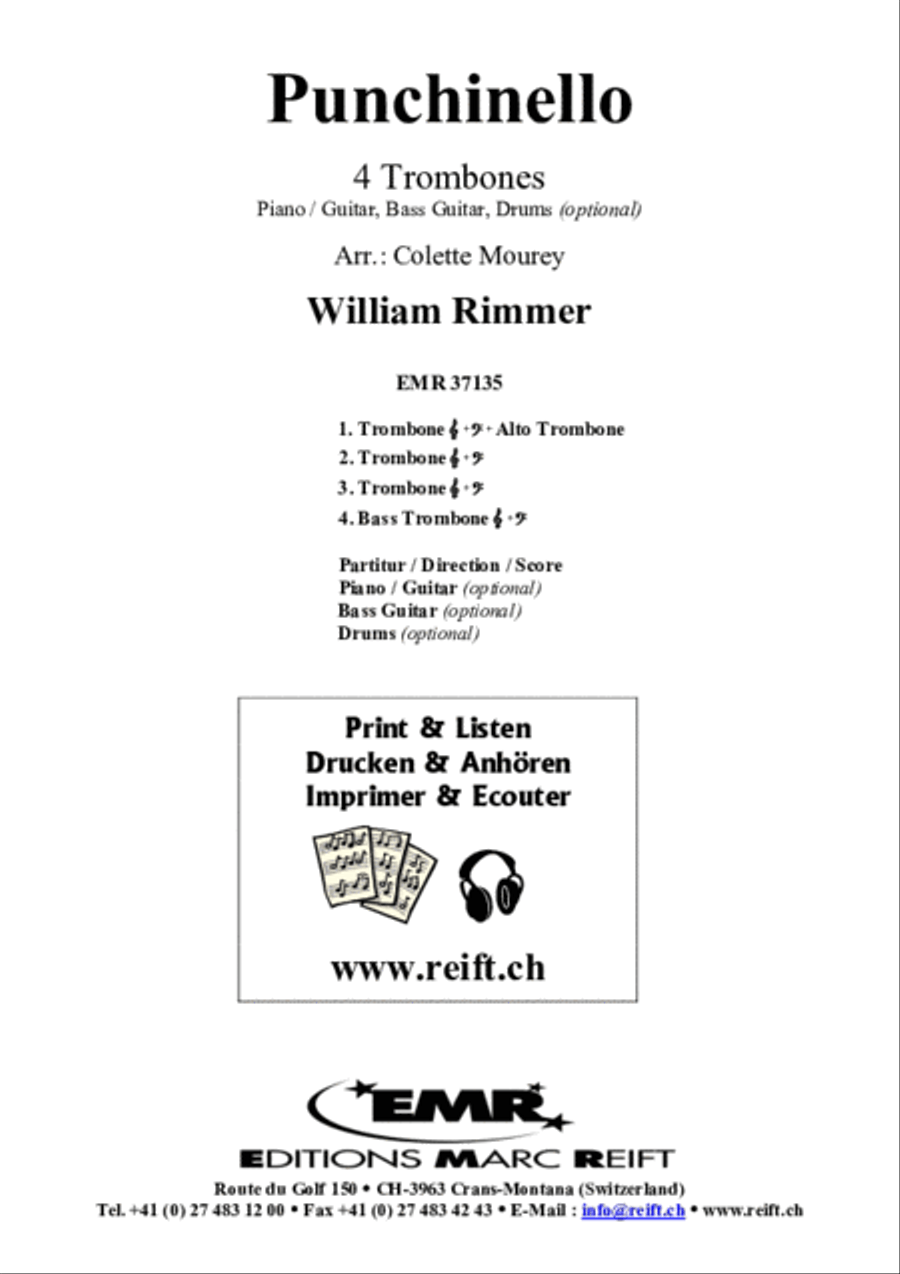 Punchinello Trombone Quartet scores gallery preview page 2