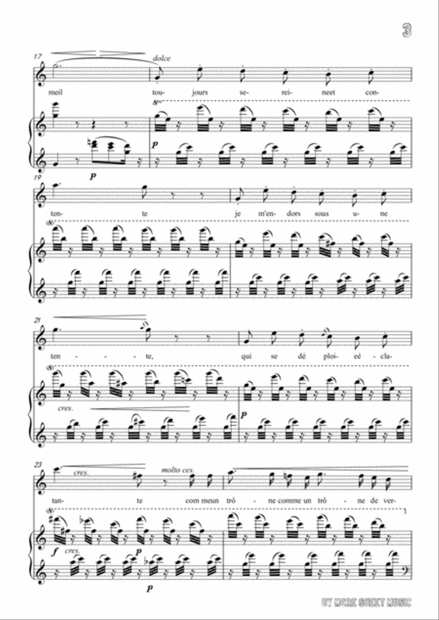 Meyerbeer-La fille de l'air in C Major,for Voice and Piano Voice Solo scores gallery preview page 5