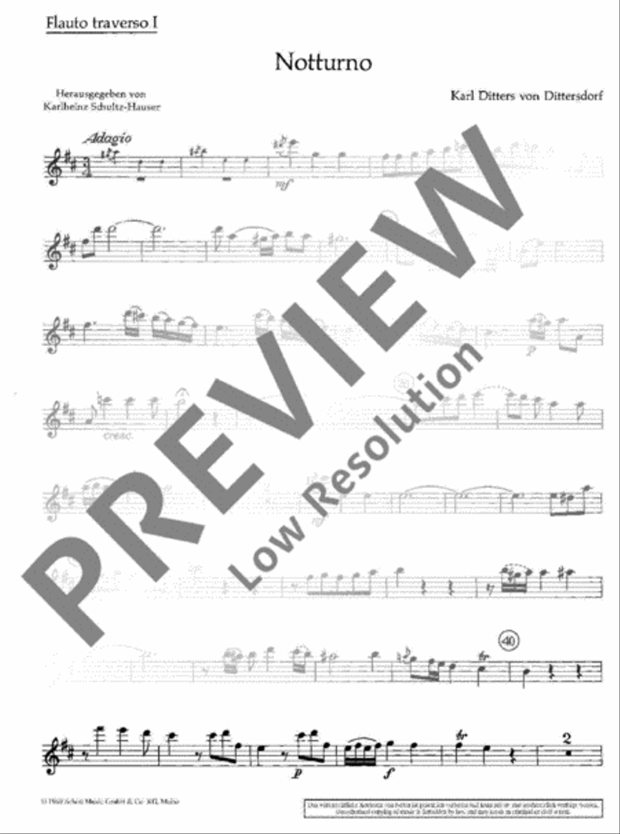 Notturno Notturno Flute scores gallery preview page 5