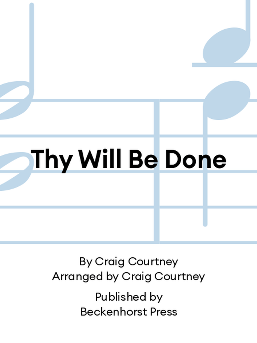 Thy Will Be Done Accompaniment CD scores gallery preview page 1