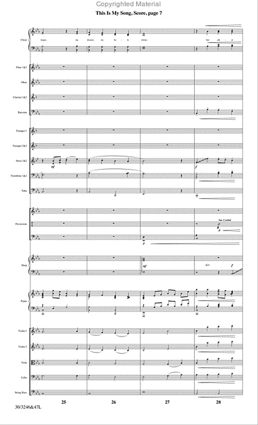This Is My Song - Orchestral Score and Parts Choir scores gallery preview page 10