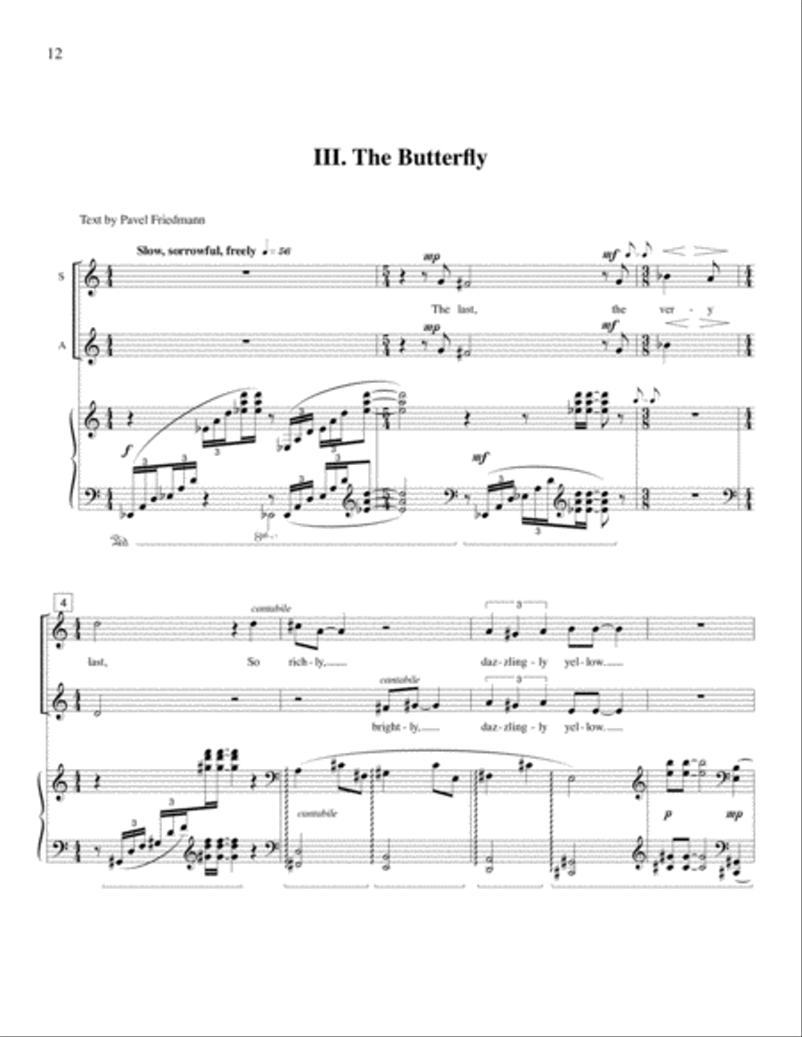 Voices of Terezin Voices of Terezin SSA scores gallery preview page 6