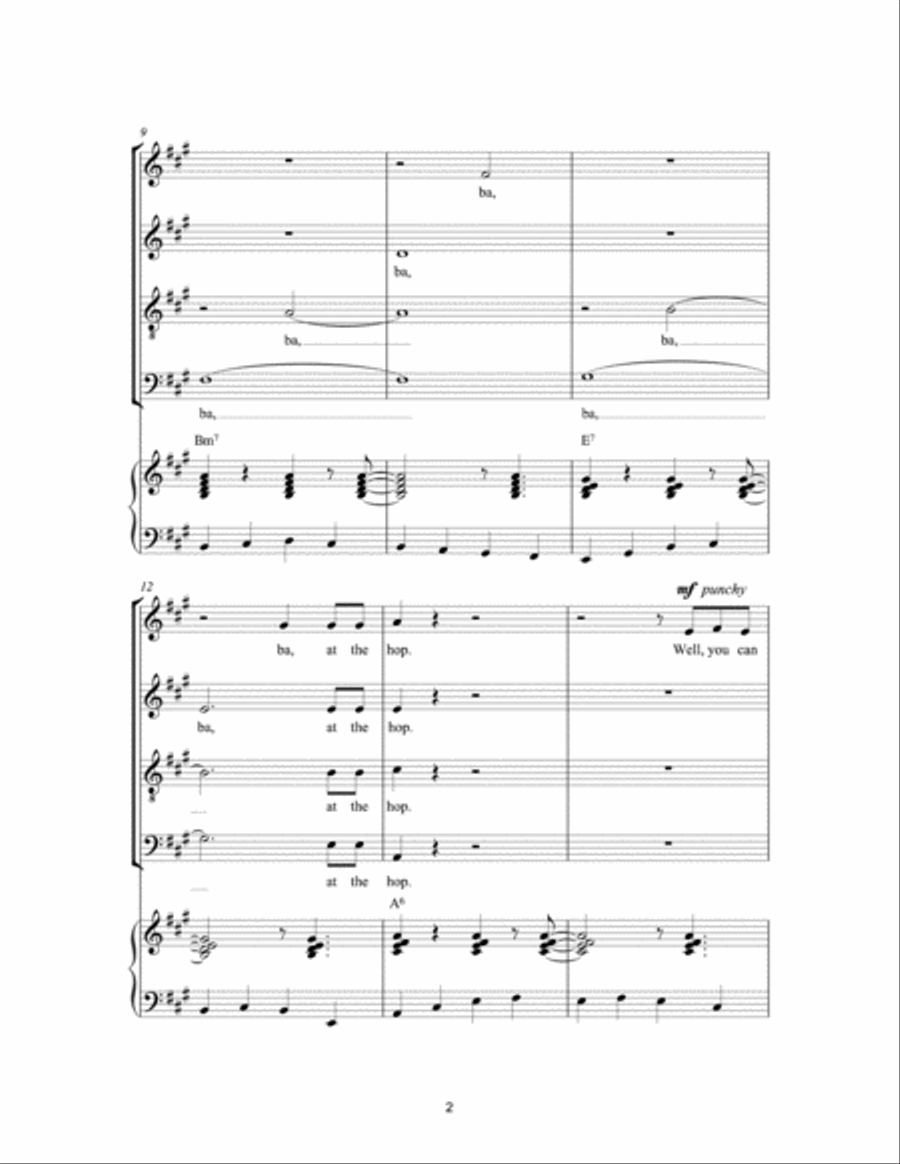 At The Hop 4-Part scores gallery preview page 2