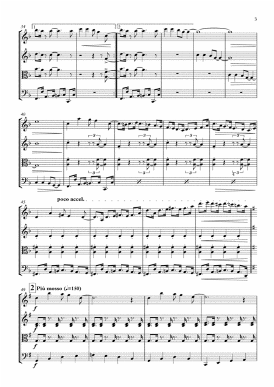 Christmas suite Christmas suite String Quartet scores gallery preview page 4
