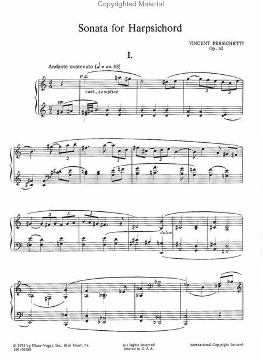Sonata For Harpsichord Chamber Music scores gallery preview page 2