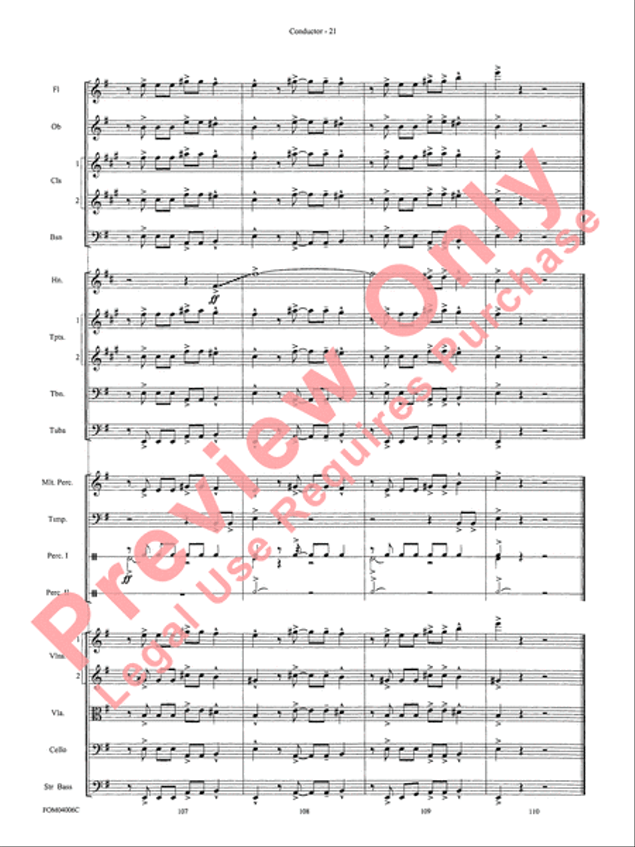 Go West! (Medley) Full Orchestra scores gallery preview page 24