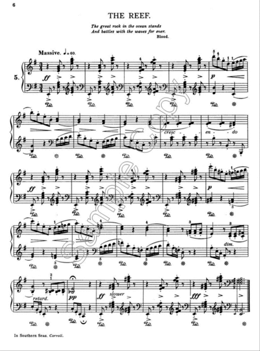 In Southern Seas Piano Solo scores gallery preview page 4