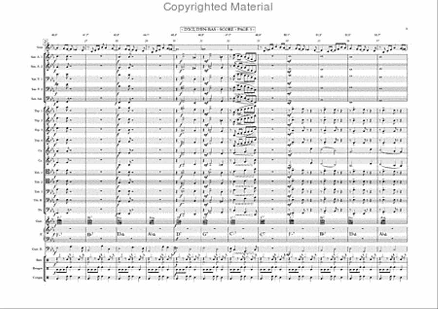 D'ici d'en bas Jazz Ensemble scores gallery preview page 14