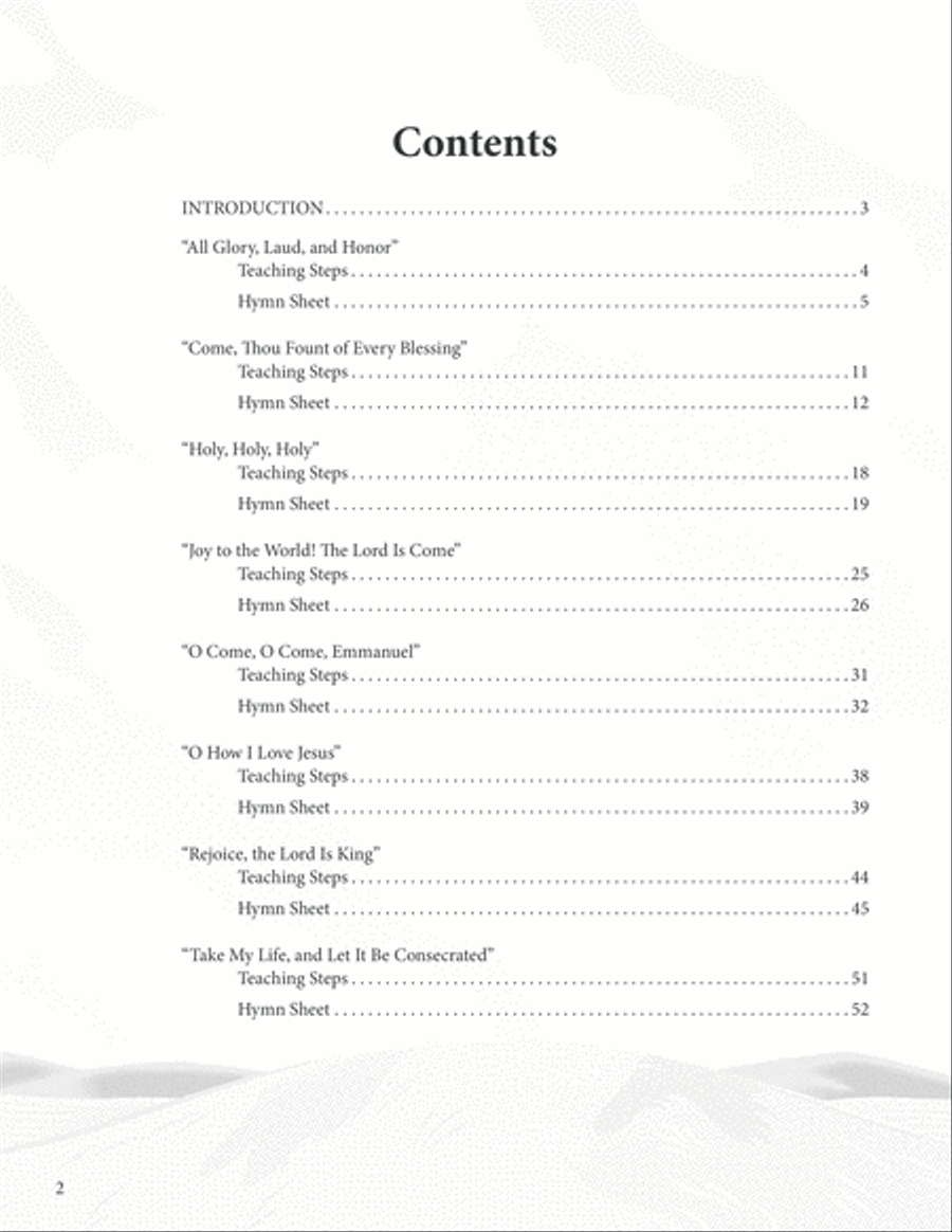 Hymn Discovery, Vol. 3 Unison Choir scores gallery preview page 3