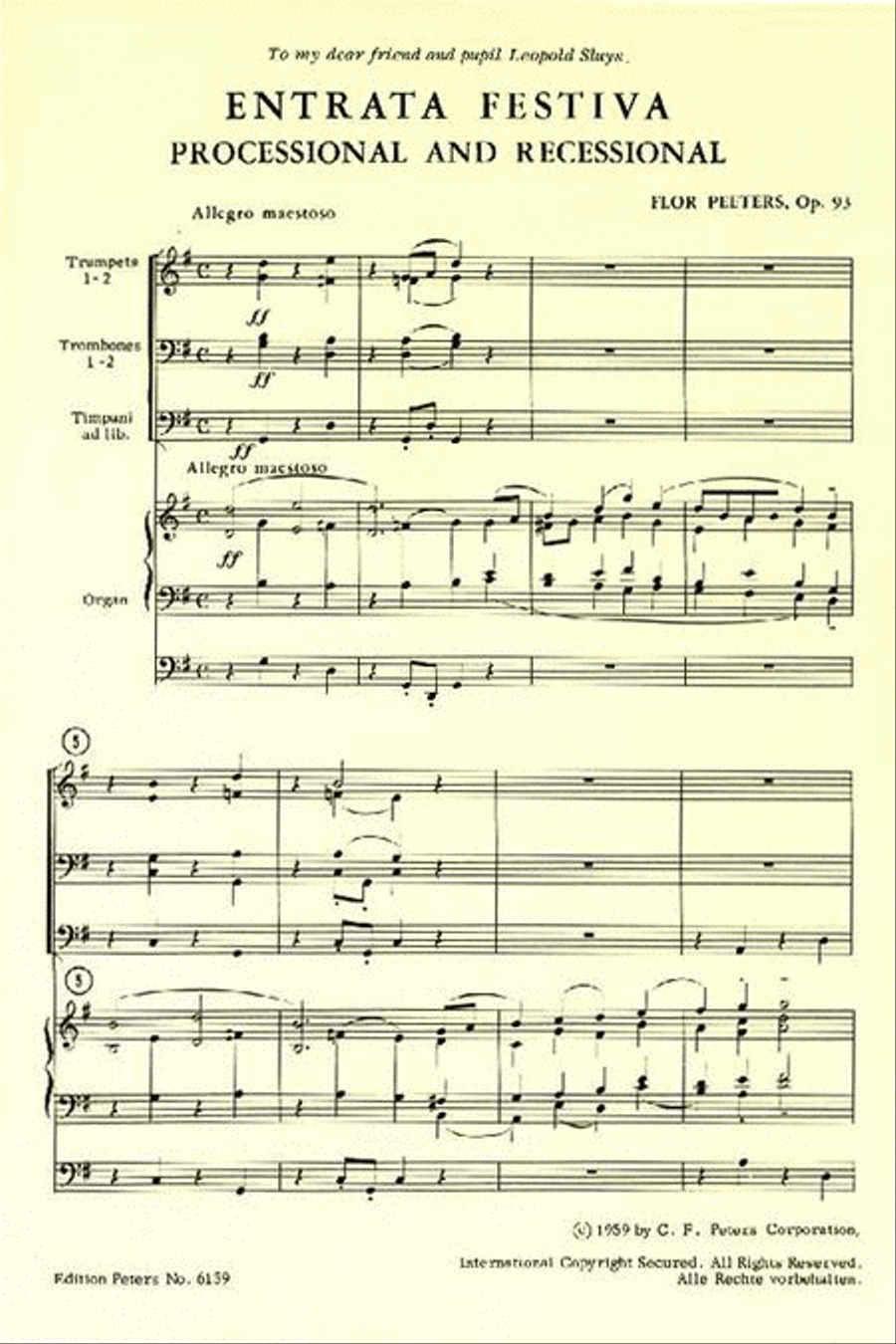 Entrata Festiva Op. 93 Unison Choir scores gallery preview page 3