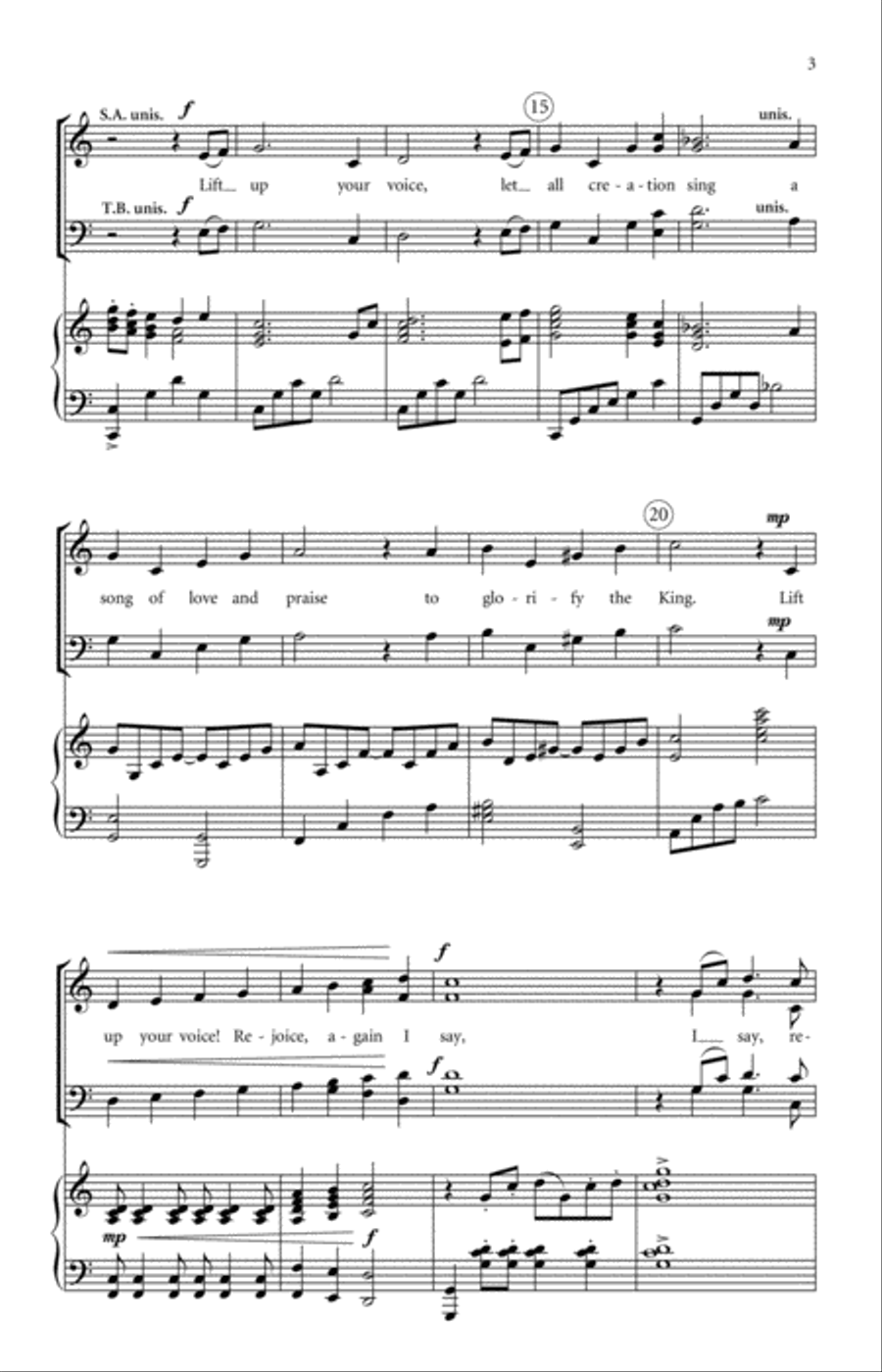 Rejoice, the Lord Is King! 4-Part scores gallery preview page 3