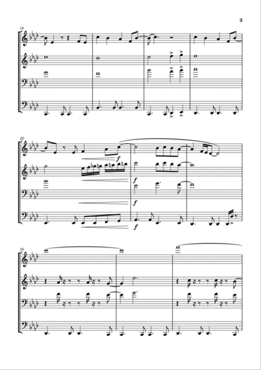 Lotta Love Lotta Love Brass Ensemble scores gallery preview page 4