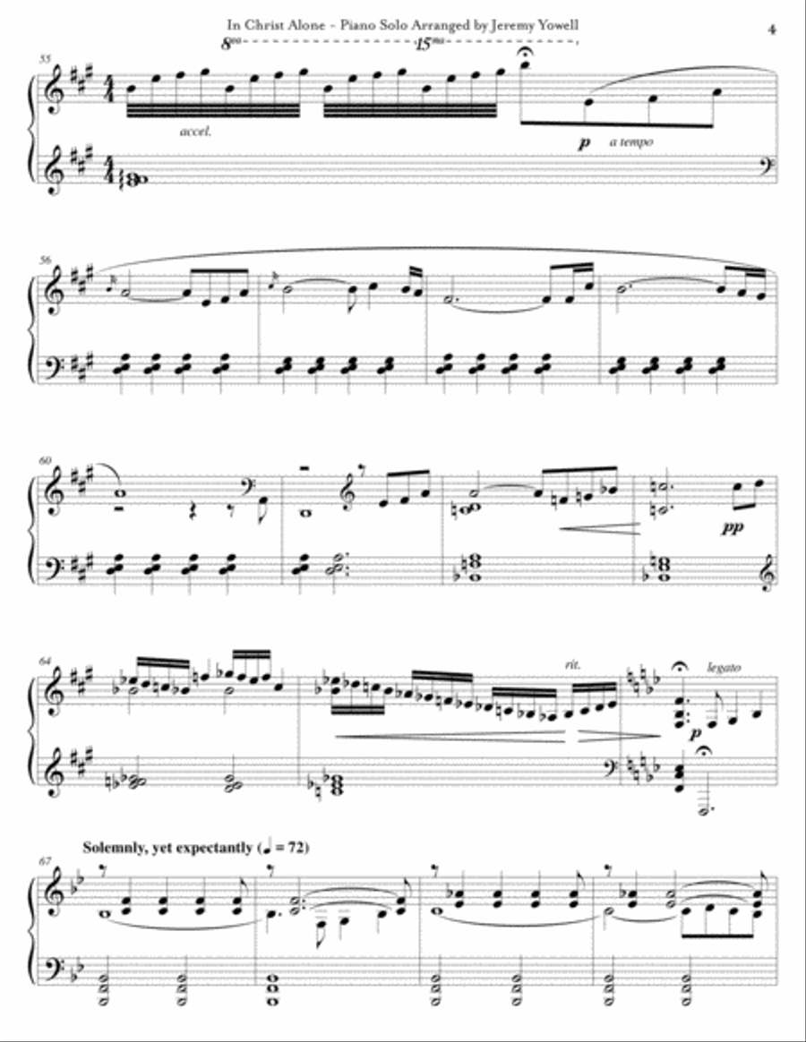 In Christ Alone In Christ Alone Piano Solo scores gallery preview page 5