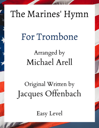 Book cover for Marines' Hymn- Easy Trombone