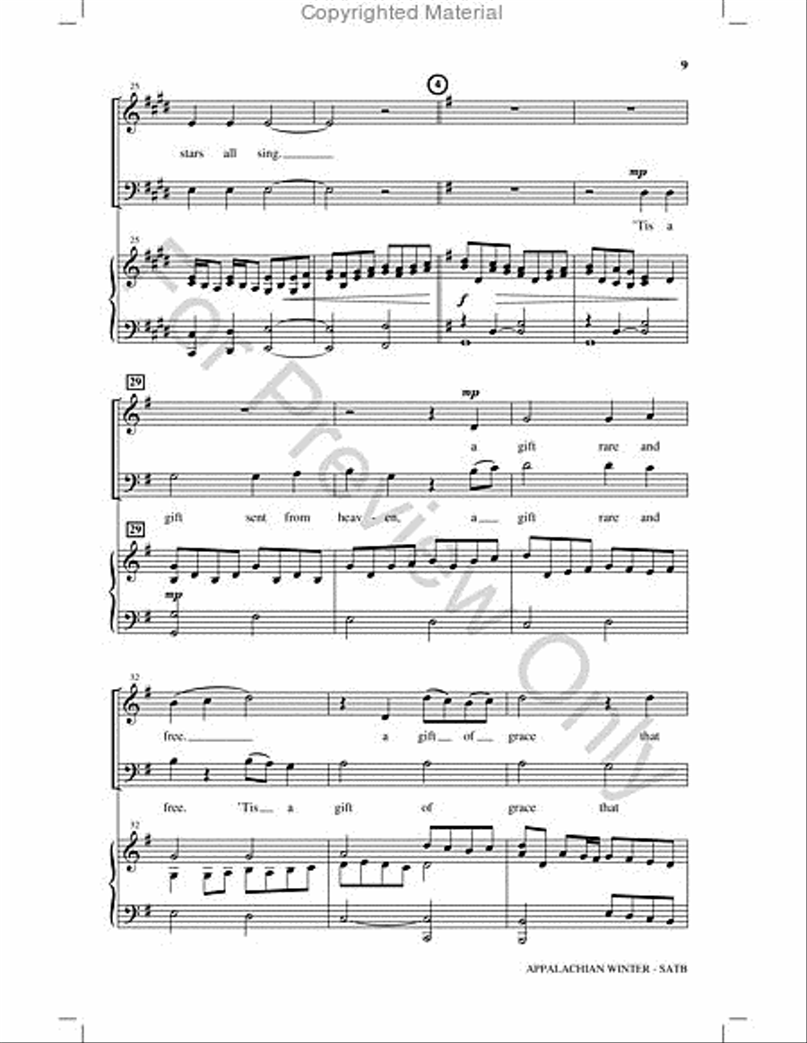 Appalachian Winter Choir scores gallery preview page 8