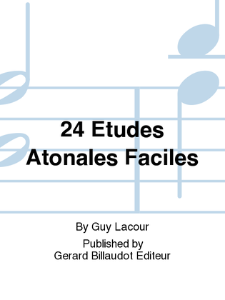 Book cover for 24 Etudes Atonales Faciles