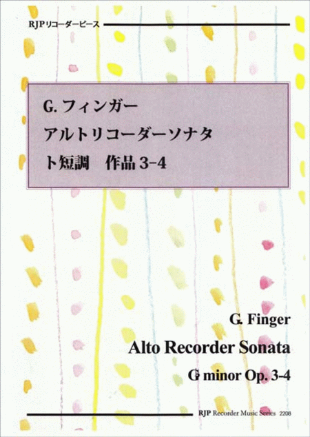 Sonata G minor, Op. 3-4