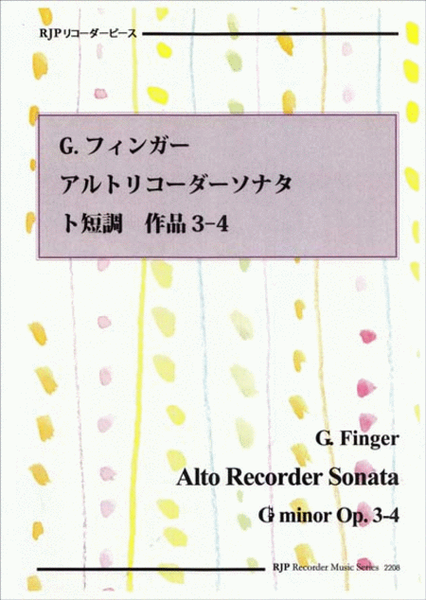 Sonata G minor, Op. 3-4 image number null