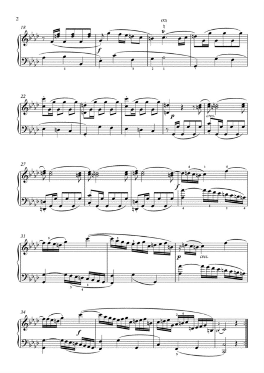 Scarlatti-Sonata in f-minor L.281 K.239(piano) Piano Solo scores gallery preview page 3