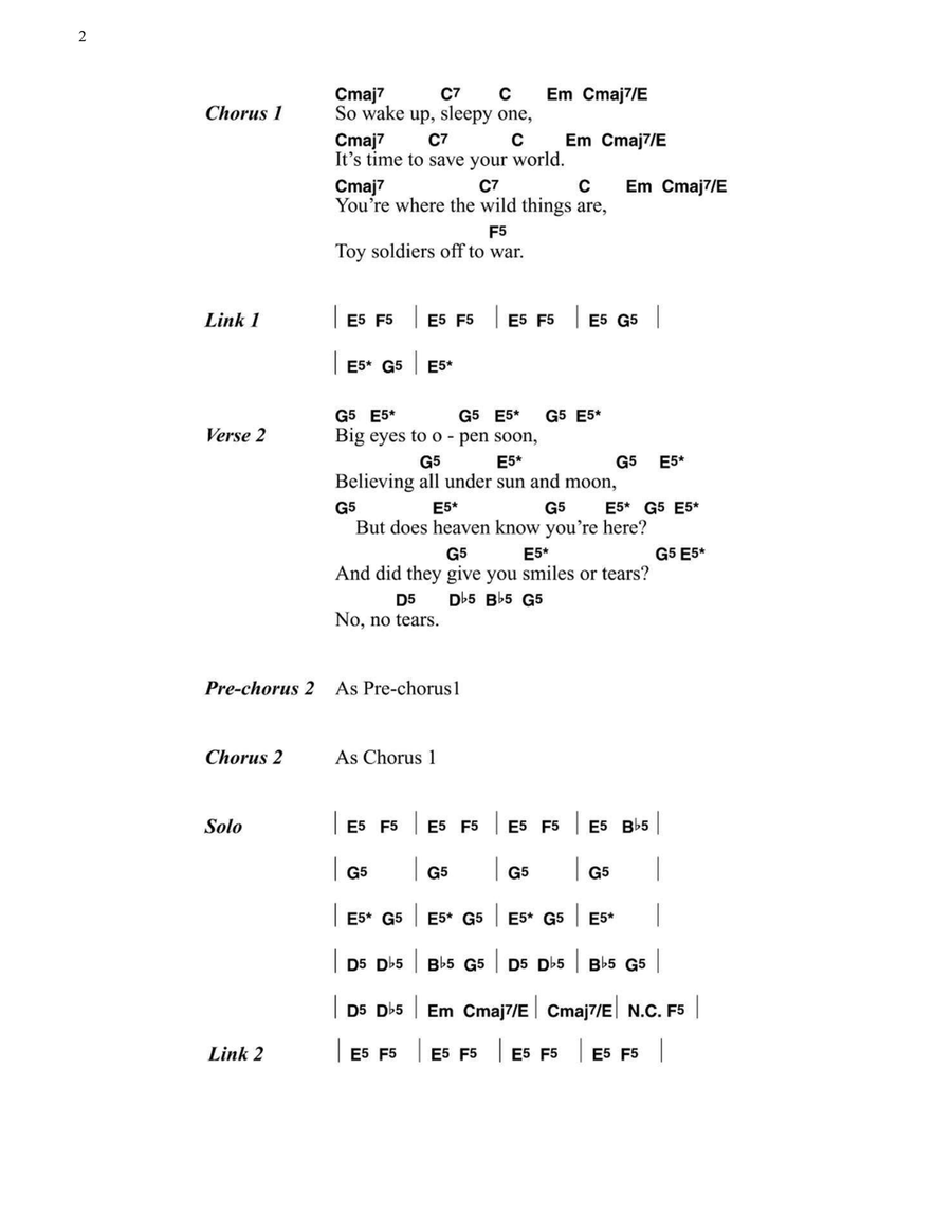 Where The Wild Things Are Electric Guitar scores gallery preview page 2