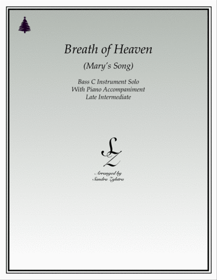 Breath Of Heaven (Mary's Song) Euphonium scores gallery preview page 1