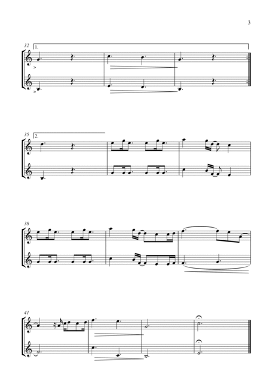 A Thousand Years Trumpet Duet scores gallery preview page 4