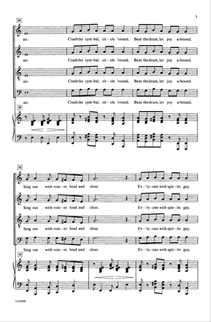 Zum Gali (Dance the Hora!) Choir scores gallery preview page 6